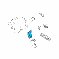 OEM Infiniti M35 Bracket-Engine Mounting, Rh Diagram - 11232-EG001