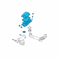 OEM 2009 Pontiac G6 Air Cleaner Body Diagram - 22756559