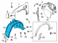 OEM 2021 Ford Mustang Mach-E SHIELD Diagram - LJ8Z-16102-A