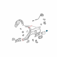 OEM Toyota Sequoia Fuel Door Spring Diagram - 77360-53010