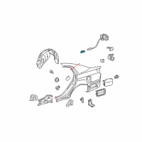 OEM 2015 Toyota Venza Release Cable Retainer Diagram - 77377-AA020