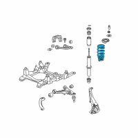 OEM 2005 Cadillac STS Front Spring Diagram - 25810852