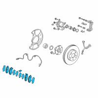 OEM 2013 Acura ILX Front Pad Set Diagram - 45022-TX6-A01