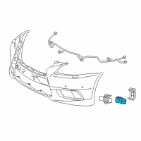 OEM 2015 Lexus LS460 Sensor, Ultrasonic Diagram - 89341-50060-B5