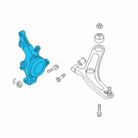 OEM 2014 Kia Optima Front Axle Knuckle Left Diagram - 517153S110