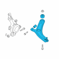 OEM 2011 Kia Optima Arm Complete-Front Lower Diagram - 545004R000