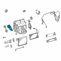 OEM 2022 Lexus RC300 Air Conditioner Radiator Damper Servo Sub Assembly, No.3 Diagram - 87106-30540