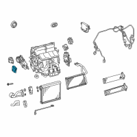 OEM 2017 Lexus RC350 Air Conditioner Radiator Damper Servo Sub Assembly, No.5 Diagram - 87106-30570