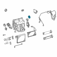 OEM 2014 Lexus GS450h Air Conditioner Radiator Damper Servo Sub Assembly, No.1 Diagram - 87106-30500