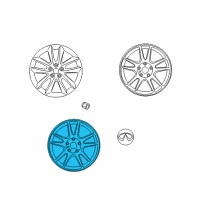 OEM Infiniti EX35 Spare Tire Wheel Assembly Diagram - 40300-JK00A