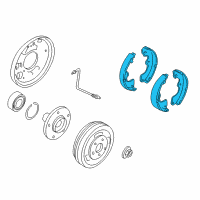 OEM 2005 Ford Escape Rear Shoes Diagram - 1U2Z-2V200-RBRM