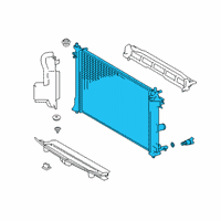 OEM 2020 Toyota Corolla Radiator Assembly Diagram - 16400-F2010