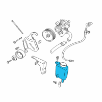 OEM Jeep Reservoir-Power Steering Pump Diagram - 52006395