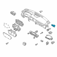 OEM Hyundai Genesis Switch Assembly-Trunk Lid Opener Diagram - 93550-B1000