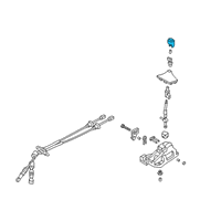 OEM 2019 Hyundai Veloster Knob-GEARSHIFT Lever Diagram - 43711-J3200-RWS