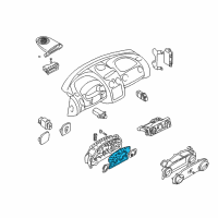 OEM Dodge Stratus Instrument Cluster Diagram - MR532036