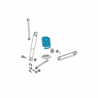 OEM 2006 Dodge Durango Rear Coil Spring Diagram - 52855255AB