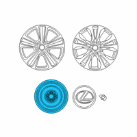 OEM 2013 Scion tC Wheel, Spare Diagram - 42611-21280