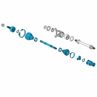 OEM 2015 Acura TLX Shaft Assembly, R Driv Diagram - 44305-TZ4-A01