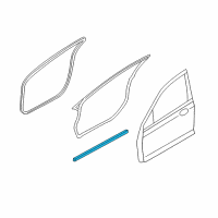 OEM 2006 Mercury Milan Lower Weatherstrip Diagram - 6H6Z-5420758-A