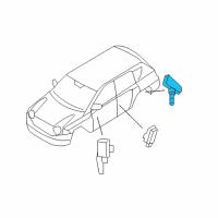 OEM 2014 Jeep Patriot Sensor-Tire Pressure Diagram - 68406531AA