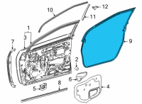 OEM 2017 Toyota Mirai Surround Weatherstrip Diagram - 67861-62010