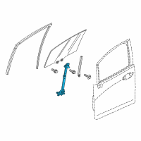 OEM 2017 Honda Fit Regulator Assembly, Right Front Door Power Diagram - 72210-T5R-A01