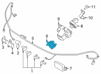 OEM 2019 Ford Explorer Ambient Temperature Sensor Diagram - GB5Z-12A647-A