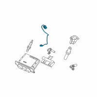 OEM 2005 Ford E-350 Super Duty Knock Sensor Diagram - 4C3Z-12A699-AA