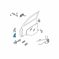 OEM 2000 Kia Spectra Hinge Assembly-Front Diagram - 0K2AA58240A