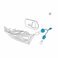 OEM 2017 Hyundai Elantra Lamp Holder And Wiring, Interior, Rear Diagram - 92470-F2120