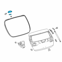 OEM 2018 Toyota 4Runner Hinge Diagram - 68810-21051