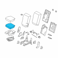 OEM 2019 Nissan Titan XD Pad Assy-Cushion, Front Seat Enter Diagram - 87761-EZ00A