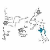 OEM 2009 Toyota Sequoia Air Switch Valve Diagram - 25710-50032