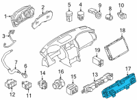 OEM Infiniti CONTROLLER ASSY-AIR CONDITINER Diagram - 27500-6JS0A