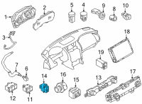 OEM Nissan Armada Switch Assy-Back Door Diagram - 25268-1LA0A