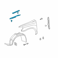 OEM 2009 Toyota Highlander Shield Diagram - 53807-0E040