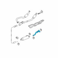 OEM 2013 Ram 1500 Tail Pipe Diagram - 55398328AD