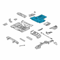 OEM 2010 Lexus RX450h Pan, Rear Floor L/BOLT Diagram - 58311-48921