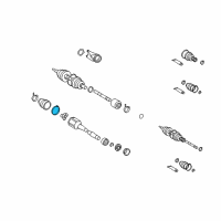 OEM Lexus Clamp, Rear Drive Shaft Diagram - 42345-06240