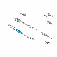 OEM Lexus Joint Assy, Front Drive Inboard, RH Diagram - 43030-0W040