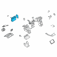 OEM Saturn Evaporator Asm, A/C (W/ Case) Diagram - 19258497