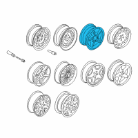 OEM BMW Z3 Light Alloy Rim, Chromium-Plated Diagram - 36-11-1-092-230