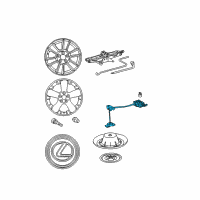 OEM 2006 Toyota Highlander Spare Carrier Diagram - 51900-0E012