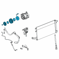 OEM Cadillac Clutch Assembly Diagram - 84317500