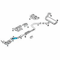 OEM 2020 Hyundai Elantra Front Muffler Assembly Diagram - 28610-F2910