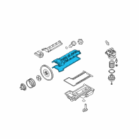 OEM 2008 BMW M6 Cylinder Head Cover Diagram - 11-12-7-891-023