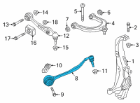 OEM 2021 BMW X5 Tension Strut With Hydraulic Diagram - 31-10-6-893-549