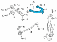 OEM 2022 BMW X5 CONTROL ARM, CAMBER SETTING Diagram - 31-10-6-883-836
