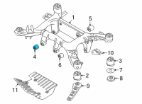 OEM 2020 BMW X3 RUBBER MOUNTING FRONT Diagram - 33-30-8-067-495